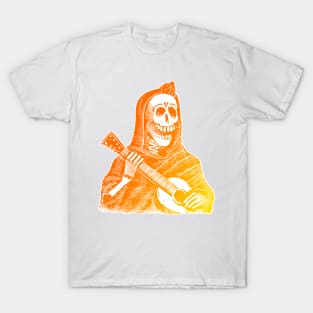 Halloween Skeleton Playing Guitar T-Shirt